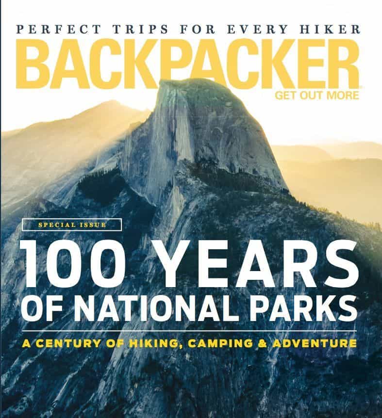 Backpacker Magazine cover.